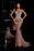 Long Sleeveless V Neck Mermaid Prom Dress