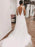 Deep V Neck and V Back White Lace Long Prom Wedding Dresses with Train, White Lace Formal Dresses, V Neck White Evening Dresses 