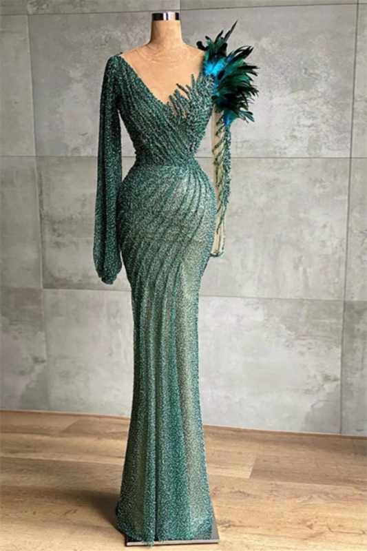 Designer Evening Dresses Long with Sleeves — Bridelily