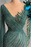 Designer Deark Green Mermaid evening dresses long with sleeves - Prom Dresses