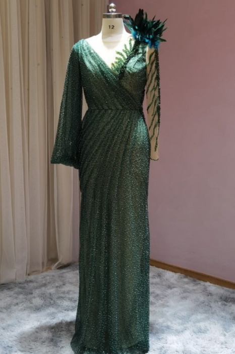 Designer Evening Dresses Long with Sleeves — Bridelily Designer Evening Dresses Long with Sleeves — Bridelily