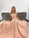 Double Straps Champagne Lace Long Prom Dresses, Long Champagne Lace Floral Formal Dresses, Champagne Evening Dresses