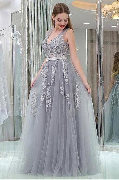 Double V Neck Long Evening Dress Chiffon Bridesmaid Dresses - bridesmaid dresses