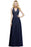 Dusty Rose Evening Dress Lace Chiffon Long Bridesmaid Dresses - Dark Navy / US 2 - Prom Dress