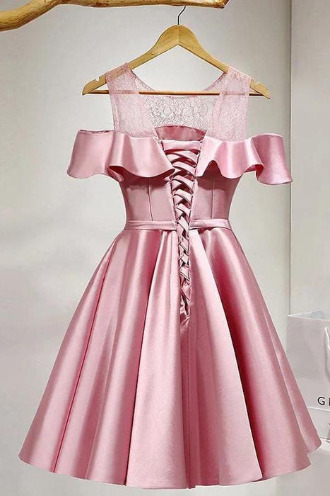 Dusty Rose Cute Short Formal Dresses For Juniors Cheap - Bridelily Dusty Rose Cute Short Formal Dresses For Juniors Cheap - Bridelily