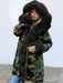 Electric Army Green Faux Fur Chubby Faux Fur Coats - womens furs & leathers