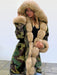 Electric Army Green Faux Fur Chubby Faux Fur Coats - womens furs & leathers