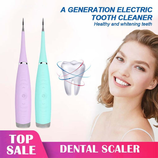 Electric Ultrasonic Sonic Dental Scaler Tooth Calculus Remover Cleaner - Pink