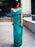 Elegant A-Line Long Green Chiffon Bridesmaid Dress - Bridesmaid Dresses