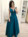 Elegant A Line Satin Long Pleated Prom Dresses, Formal Dresses, Evening Dresses, Graduation Dresses