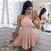 Elegant A Line Satin Mini Homecoming Cocktail Dresses Short Ruched Prom Dress - Prom Dresses