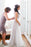 Elegant A Line Scoop Neck Sleeveless Lace Tulle Beach Wedding Dress - Wedding Dresses