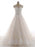 Elegant Bateau Lace Appliques Ribbon Wedding Dresses - Champagne / Floor Length - wedding dresses