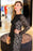 Elegant Black Long Sleeves Backless Floor-length Bateau Plus Size Prom Dress - Prom Dresses