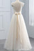 Elegant Cap Sleeve Lace Tulle A-line Wedding Dress - Wedding Dresses