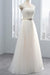 Elegant Cap Sleeve Lace Tulle A-line Wedding Dress - Wedding Dresses