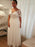 Elegant Half Sleeves V-Neck Lace A-Line Wedding Dresses - wedding dresses