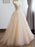 Elegant Lace A-Line Tulle Wedding Dresses - Champagne / Floor Length - wedding dresses
