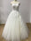 Elegant Lace A-Line Tulle Wedding Dresses - White / Floor Length - wedding dresses