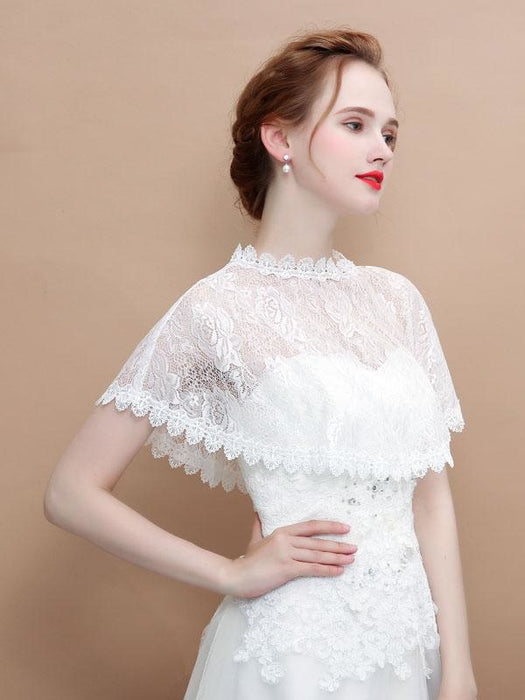Elegant Lace Flowers Wedding Wraps | Bridelily - wedding wraps