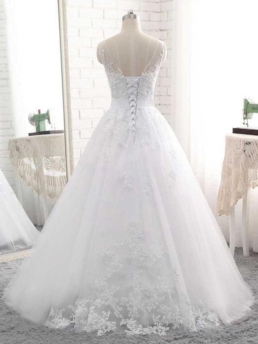 Elegant Simple Lace Mermaid Wedding Dress With Sleeves - Bridelily