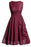 Elegant Long Dress Pageant Lace Midi Dress - burgundy dress / S - lace dresses