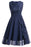Elegant Long Dress Pageant Lace Midi Dress - navy blue dress / S - lace dresses