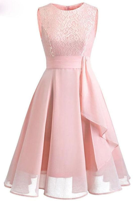 Elegant Long Dress Pageant Lace Midi Dress - lace dresses