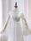Elegant Long Sleeves V-Neck Tulle Wedding Dresses - wedding dresses
