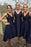 Elegant Midi V-neck A-line Bridesmaid Dress - Bridesmaid Dresses