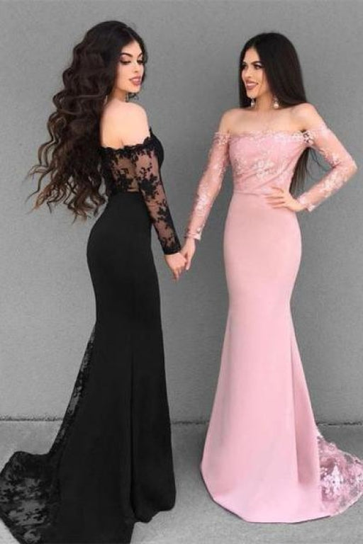 Elegant Off-the-Shoulder 2020 Evening Dress | Mermaid Lace Formal - Prom Dresses