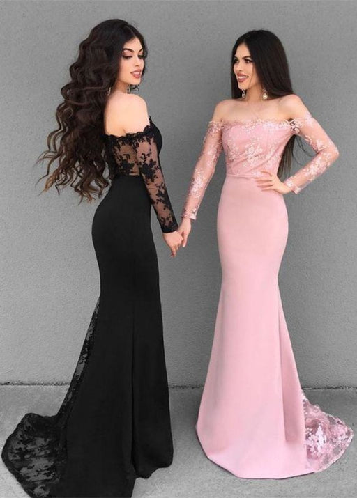 Elegant Off-the-Shoulder 2020 Evening Dress | Mermaid Lace Formal - Prom Dresses