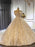 Elegant Off the shoulder Lace-Up Ball Gown Wedding Dresses with Train - wedding dresses