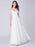 Elegant Off-The-Shoulder Lace Wedding Dresses - White / Floor Length - wedding dresses