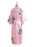Elegant Print Flower Bride Bridesmaid Robes | Bridelily - pink / One Size - robes