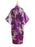 Elegant Print Flower Bride Bridesmaid Robes | Bridelily - purple / One Size - robes