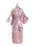 Elegant Print Flower Bride Bridesmaid Robes | Bridelily - Bean paste / One Size - robes
