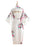 Elegant Print Flower Bride Bridesmaid Robes | Bridelily - white / One Size - robes