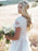 Elegant Short Sleeves Lace Tulle Wedding Dresses - wedding dresses