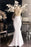 Elegant Spaghetti Strap Gold Train Mermaid Prom Dresses - Prom Dresses