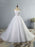 Elegant Spaghetti-Strap Lace Sashes Tulle Wedding Dresses - White / Floor Length - wedding dresses