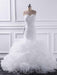 Elegant sweetheart Mermaid Tulle Wedding Dresses - White / Floor Length - wedding dresses
