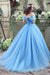 Elegant Tulle Princess Ball Gown Prom Dresses - Prom Dress