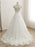 Elegant V-Neck Lace Ball Gown Wedding Dresses - wedding dresses