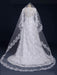Elegant V-Neck Long Sleeves Covered Button Lace Wedding Dresses - wedding dresses
