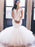 Elegant V-Neck Long Sleeves Mermaid Wedding Dresses - White / Floor Length - wedding dresses