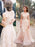 Elegant V-neck Sleeveless Cap Sleeves Floor-Length Wedding Dress - Wedding Dresses