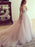 Elegant V Neck Tulle A-Line Wedding Dresses - wedding dresses