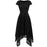 Elegant Women O-Neck Asymmetrical Lace Dress - Black / S - lace dresses