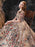 Evening Dress A-Line Jewel Neck Lace With Train Lace Social Party Dresses